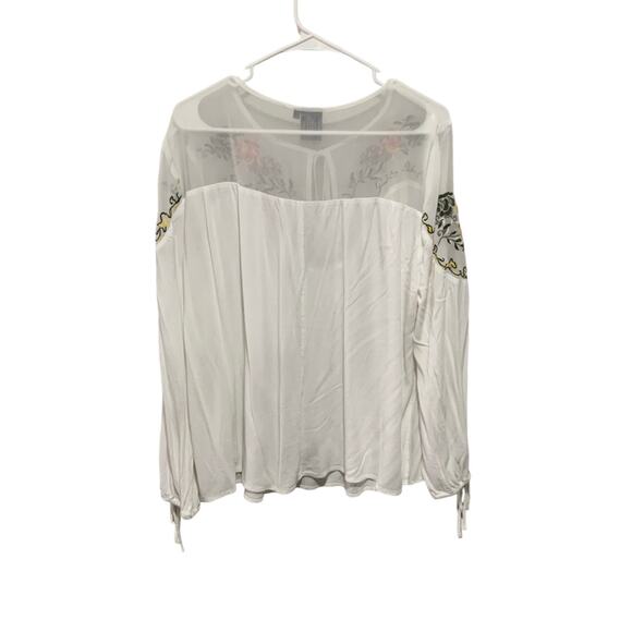 Sakkas Enya Long Sleeve Adjustable Bell Sleeve Batik Blouse Size Xl - Picture 5 of 5